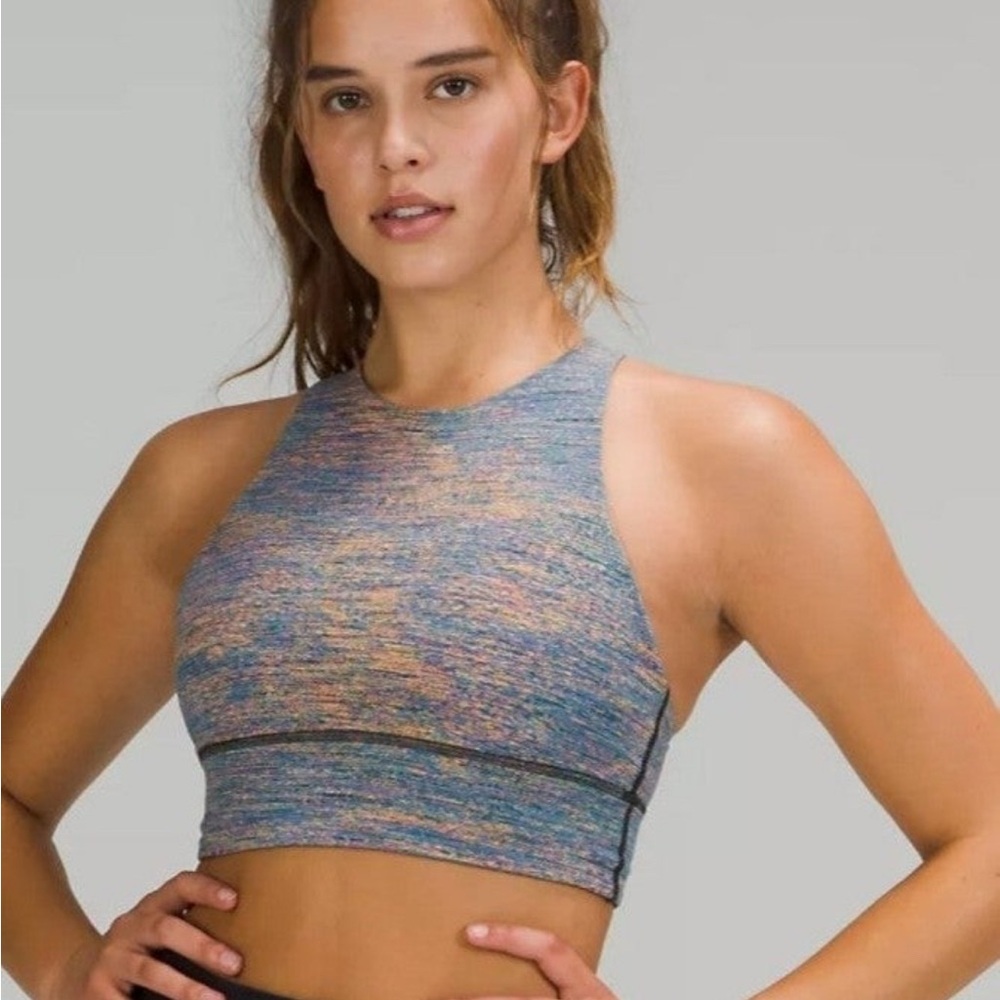 Lululemon Energy Bra High Neck Long Line B-D Cup Size 6